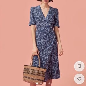 Rouje gabin dress in blue